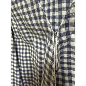 Abercrombie & Fitch Navy White Gingham Tie Front Cutout Romper XS Cotton thumbnail 8
