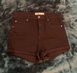 Garage High Waist Black Shorts thumbnail 1