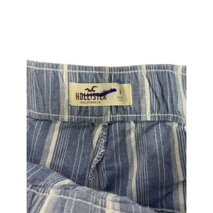 Hollister Women's Blue & White Stripe Pants thumbnail 3
