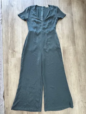 Show Me Your Mumu Slate Sage Sheen Brianna Jumpsuit Size M thumbnail 3