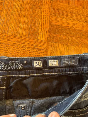 Miss Me Relaxed Boot Women's Dark Blue Flare Jeans thumbnail 4