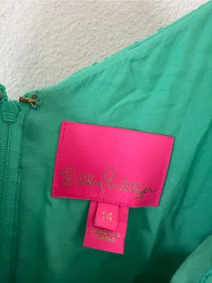 LILLY PULITZER Melody Maxi Dress In Gustavia Green Stripey Rayon Eyelet thumbnail 7