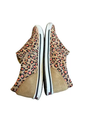 Twisted X Slip On Kicks Comfort Shoes Cork Leather Leopard Print Size 7.5 Womens thumbnail 7
