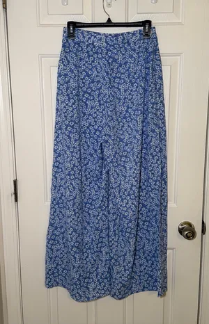 Floral Blue Pants thumbnail 3