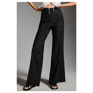 Anthropologie Maeve Black The Naomi Wide Leg Pants Sz.0 thumbnail 3
