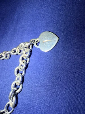 Tiffany & Co. Silver Heart Charm Bracelet thumbnail 3