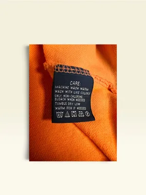 Ralph Lauren Polo Shirt Womens Large Peach Orange Lilac Classic Fit Preppy Y2K thumbnail 6