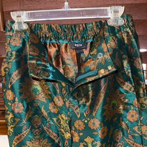 NWT $148 Anthropologie x Maeve Melyssa Floral Print Jacquard-Finish Trouser S thumbnail 11