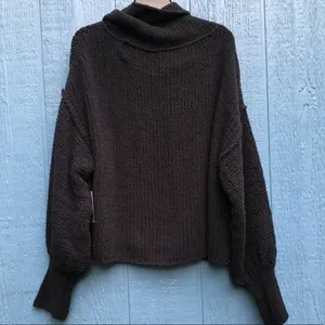 NWT Free People Be Yours Cowl Neck Pullover M thumbnail 5