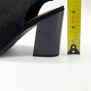 NEW Metaphor Womens 7.5 Stala Sling-Back Block‎ Heel Dress Shoe Open Toe Black thumbnail 9
