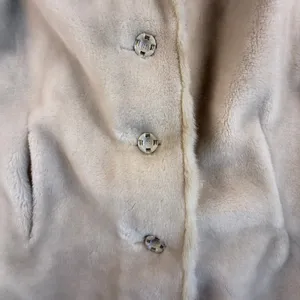 Sportowne Ultra Seal Faux Fur Coat Beige Jacket Women 10 Vintage Mobwife thumbnail 4