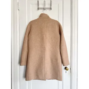 J Crew • Stadium Cloth Cocoon coat tan wool Nello Gori Heather Sandstone zip thumbnail 12