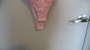 Victoria's Secret lacey illusion top mesh sexy lingerie bodysuit in pink. thumbnail 5