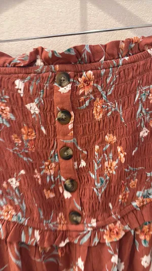 American Eagle Outfitters Romper Floral L thumbnail 6
