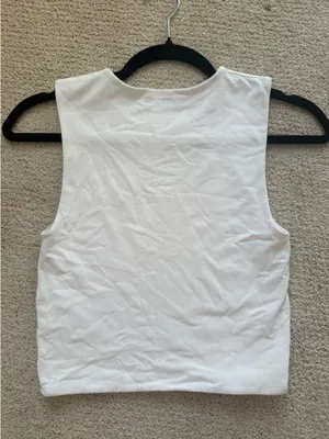 Aritzia Babaton White Tank Top thumbnail 4