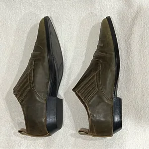 Premier Low Top Cowboy Boot in Olive Brown Size 7.5 thumbnail 4