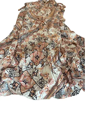 Abel the Label Anthropologie Marrakech Pastel Zodiac Maxi Dress Tie Back Size XS thumbnail 6