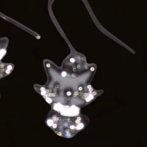 Cute silver little kitty cat earrings Silver thumbnail 3