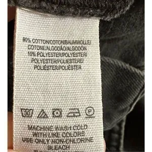 We the Free washed black denim high rise flare raw hem‎ jeans sz 27 thumbnail 8