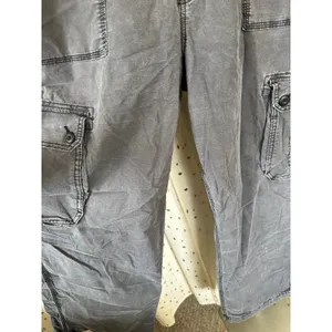 American Eagle Women's Faded Baggy Jogger Wide Leg Cargo Parachute Pants 18 thumbnail 3