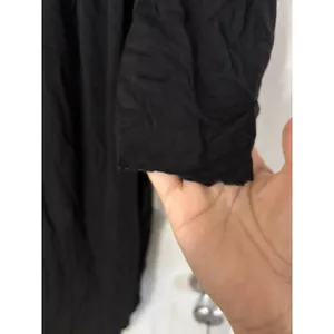 Good American Women Dress Size 7 black Jersey Slinky ruched *flaw see desc* thumbnail 9