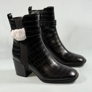 Kenneth Cole Reaction Size-7.5M Womens Emerson‎ -Black Croco Boot thumbnail 5