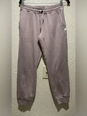 Vuori Performance Jogger Cozy Drawstring Pants Heather Dusty Pink Size XS thumbnail 3
