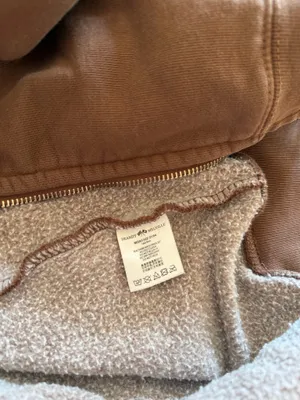 Brandy Melville Brown Hoodie Zip-Up thumbnail 4