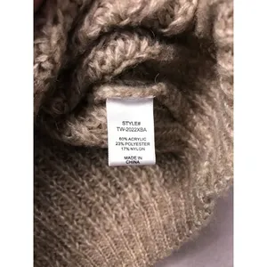 Zenana Womens 3X Oversized Cardigan Sweater‎ Tan Ribbed Knit Lantern Sleeve thumbnail 10