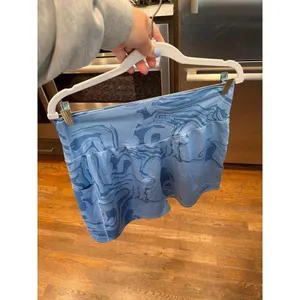 Gymshark GS Power Jacquard Shorts in a blue print marble pattern XL thumbnail 2