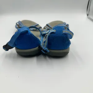 Keen Emerald City Strappy Sandals Blue Yellow Woven Ankle Strap Womens 8 thumbnail 7