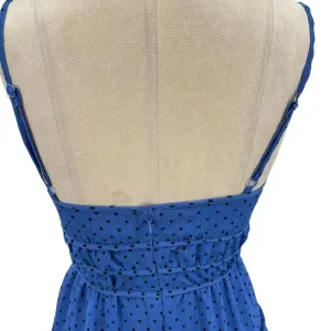 La Maison Talulah Sorrento Midi‎ Dress Azure Blue Polka Dot Size Small thumbnail 11
