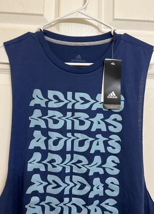 Adidas Wavy Blue Muscle Tank thumbnail 2