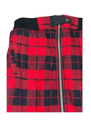 Y2K: UNIF 𖤐 Plaid Reversible Baddie Bomber Jacket 𖤐 Red Buffalo Plaid Black 𖤐 S thumbnail 5