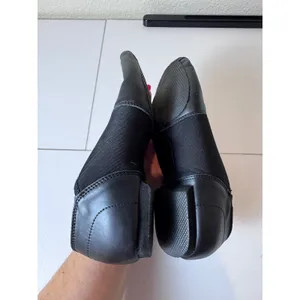 Stelle Jazz‎ Shoes Women Size 3.5 Leather Elastic Inset Black Minimalist Dance thumbnail 7