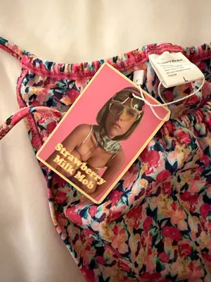 NEVER WORN NWT Strawberry Milk Mob Mars Top and Mars Bottom Set Both Size Large thumbnail 12