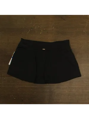 Anne Cole Womens Soft Wide Band Swim Skirt Bikini Bottom MYMB41401 Black XL thumbnail 2