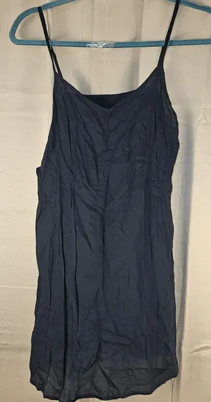 Farm Rio‎ Navy Arabesque Floral High Neck Mini Dress Slip XS - SLIP ONLY thumbnail 1