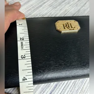 LAUREN RALPH LAUREN Slim black Credit Card Wallet thumbnail 8