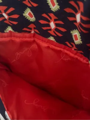 Vera Bradley Quilted Double Zip Backpack — Retired Sun Valley Pattern (Like New) thumbnail 3