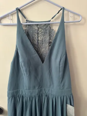 Lulu's Dusty Blue Spaghetti Strap Maxi Dress thumbnail 11