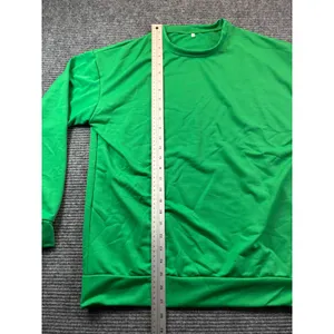 Womens Kelly Green Long Sleeve Crew Neck Sweatshirt Relaxed Fit Casual Top Large thumbnail 4
