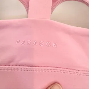 PARAGON FORMLUX Pink Zip-Up Sports Bra SMALL thumbnail 3