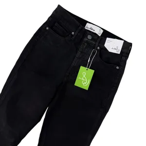 Sam Edelman Black Penny Bootcut Jeans NWT High Rise Coated Denim Size 27 thumbnail 3