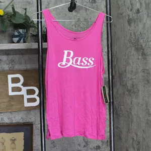 NWT Bass Womens Sleeveless Tank Scoop Neck Top 480321173 Pink M thumbnail 2