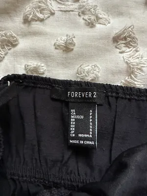 Forever 21 Black Silk Tank Top thumbnail 3