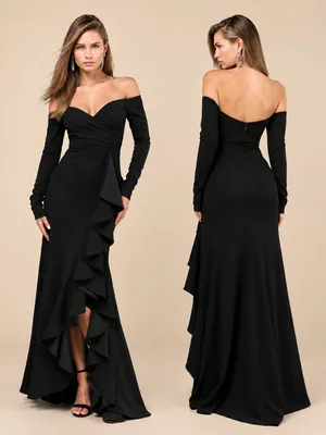 LULU's Prom Wedding Sexy PinUp Vibes Romantic Glamorous Elegant Maxi thumbnail 2