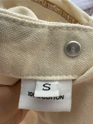 Lykke Wullf women’s cream colored over alls size small thumbnail 8