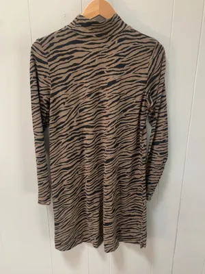 NWT AE Studio Animal Print Long Sleeve Mini Dress Large thumbnail 3