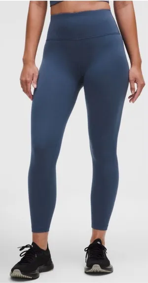 Lululemon Wunder Train High-Rise Tight 25" Blue‎ Twill thumbnail 1